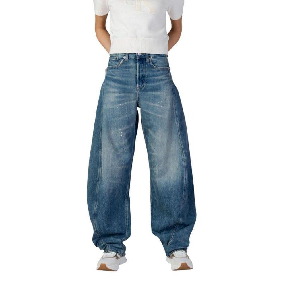 Tommy Hilfiger Jeans Blue Recycled Cotton Flared Women's Jeans